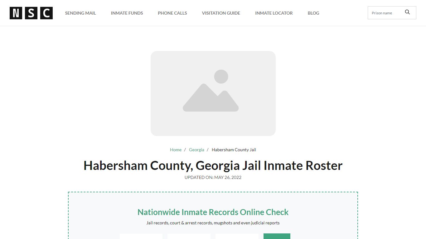 Habersham County, Georgia Jail Inmate List